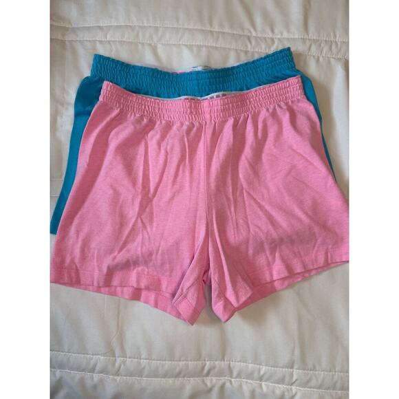 Lot of 2 Wonder Nation Girls Pull On Shorts Size Large (10) Pink & Light Blue - Picture 3 of 5